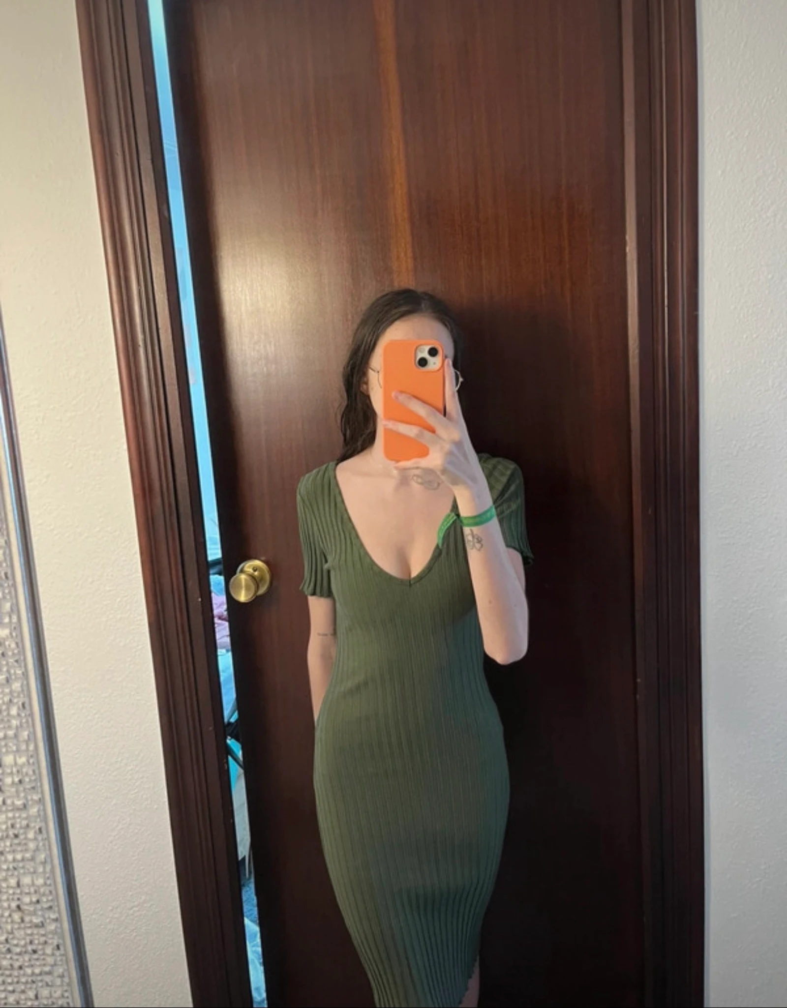 Vestido Verde Militar Mujer Verano